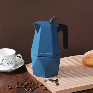 Amz Hor nueva llegada mango de nailon de aluminio frío Brew <span class=keywords><strong>Moka</strong></span> Pot Espresso cafetera - Product Image 2