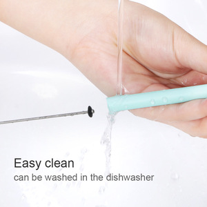 Foldable Silicone <b>Straws</b> <b>Reusable</b> Portable Milk Tea <b>Straws</b> Easy To Clean Straight Pipe W6 Small Plus Max Size - Product Image 4