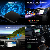 Podofo Qualcomm Android Carplay AI Box 8 Núcleos 4+64G Inalámbrico CarPlay Android Auto Adaptador WiFi USB Dongle Venta al por Mayor