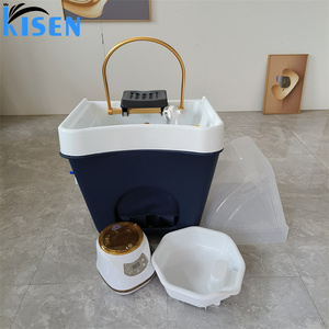 Nouveau modèle de bac à shampoing mobile Kisen, bac à shampoing amovible pour salon de beauté avec réservoir d'eau - Product Image 4