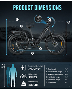 Factory Stock EbikeSAMEBIKE 2026 New 4.0 Fat Tire High carbon steel 8-Speed Electric Mountain Bike <b>Dropshipping</b> Available - Product Image 6