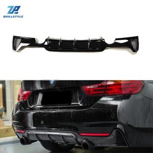 Difusor de labios traseros para <span class=keywords><strong>BMW</strong></span>, labio de parachoques negro brillante para <span class=keywords><strong>BMW</strong></span> F32 F33 F36 4 Series 435i <span class=keywords><strong>440i</strong></span> M Sport, Spoiler de labios traseros 2014-2017 - Product Image 1