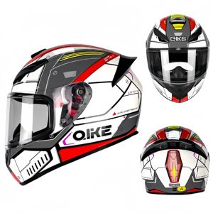 Casque de moto intégral original approuvé par la CCC avec motif imprimé tigre Bluetooth ABS toutes saisons - Product Image 3