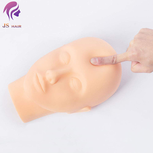 Maniquí plano para práctica de pestañas, cabeza de maquillaje para niños, cosmetología, maniquí para entrenamiento, maquillaje, inserción de pestañas - Product Image 2