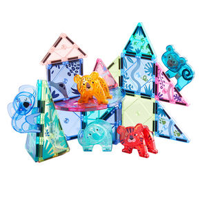 Mideer Blocs de construction magnétiques colorés pour enfants, puzzle magnétique, tuiles magnétiques pour enfants, pastel - Product Image 1