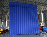 Barrière acoustique gonflable portable, clôture insonorisante pour le contrôle du bruit sur les chantiers de construction, barrière acoustique gonflable