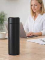 Bouteille d'eau isotherme de voyage et de sport en acier inoxydable à double paroi de 480 ml, isolation thermique