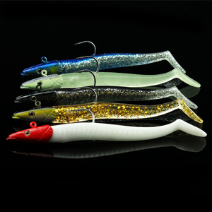 Señuelo blando artificial de 11 cm y 22 g con cabeza de plomo hundible y anzuelo simple para pesca de lubina en lagos y estanques - Product Image 3