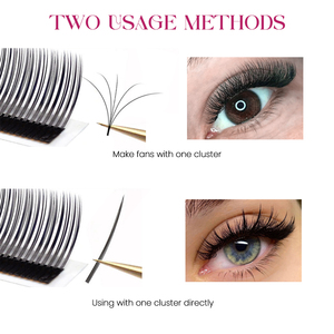 Fadvan 5D Flora Eyelash Wet Look Eyelashes Premium Premade Spikes Lash Natural Soft Wet Look Lashes Easy Fan Lash Extension - Product Image 2