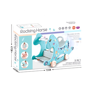 金明儿童多功能儿童室内卡通玩具婴儿三合一塑料摇马 - Product Image 6