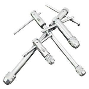 Taraud <span class=keywords><strong>à</strong></span> <span class=keywords><strong>cliquet</strong></span> réglable Clé <span class=keywords><strong>à</strong></span> poignée en forme de T <span class=keywords><strong>Porte</strong></span>-taraud manuel pour gamme de <span class=keywords><strong>tarauds</strong></span> M3-12 pour outils <span class=keywords><strong>à</strong></span> main - Product Image 4