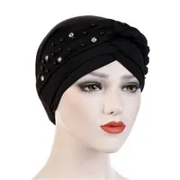 UNIQ - Single Braid Beading Turban Hat for Women