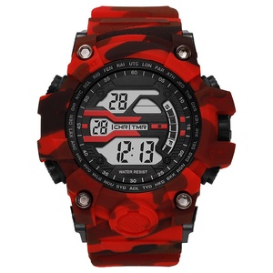 Nouvelle montre multifonctionnelle étanche de style G, montre de mode urbaine pour hommes, montre de sport d'extérieur avec bracelet en plastique camouflage - Product Image 6