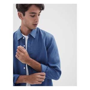 Modern Office <b>Men</b> <b>Shirt</b> Designed <b>For</b> Daily Professional Use And Casual Styling With Smooth Finish From India - Product Image 3