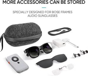Bolsa de viaje para gafas EVA de poliéster, funda con cremallera para gafas inteligentes Ar para Xreal Air/Air 2 Pro y <span class=keywords><strong>Rokid</strong></span> Air/<span class=keywords><strong>Max</strong></span>-case only - Product Image 3