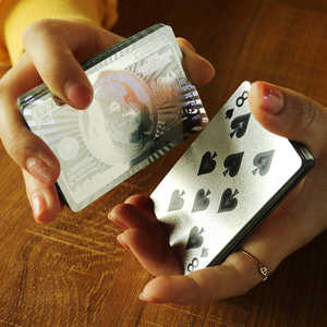 أوراق لعب بوكر بلاستيكية مخصصة مقاومة للماء مع صندوق بشعار، بتصميم تطريز على طراز العمل، تاروت، رسوم متحركة، ألياف، إعلانية، فنية، للخدع - Product Image 2