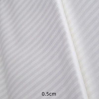 Tissu de literie en coton à fibres longues de haute qualité à bas prix, satin rayé TC330, textile hôtelier