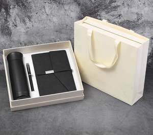 Juego de Regalo Empresarial Tres en Uno en Promoción con Botella de Vacío, Bolígrafo y Cuaderno de Cuero PU para Eventos Corporativos - Product Image 6