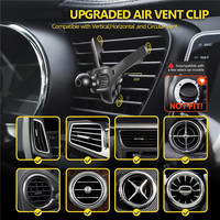 Support universel pour téléphone de voiture Crochet rotatif en métal pour iPhone 15 Samsung Mercedes Audi Mini Cooper