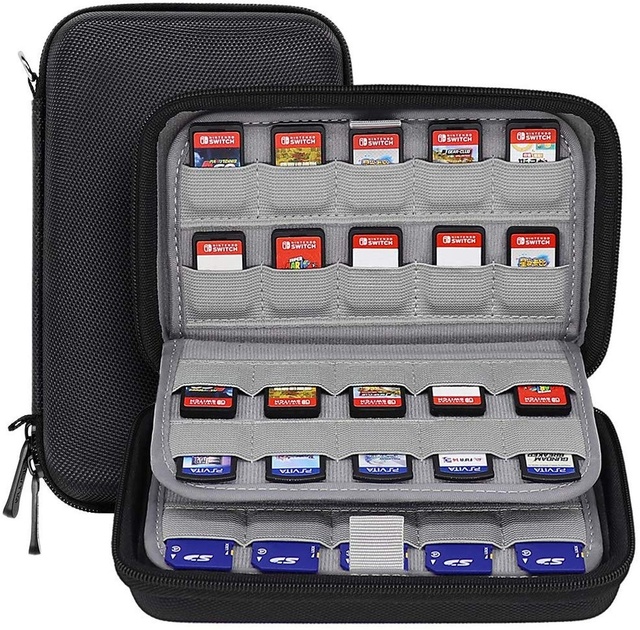 EVA Case for Nintendo Switch 2 & 3DS Video Game Player Cartridges Collection & Storage Card Holder for Sony PS Vita Games