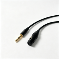 Câble audio stéréo équilibré XLR 3 broches femelle vers TRS 6,35 mm (1/4 pouce) pour console de mixage et amplificateur