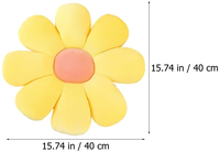 Fauteuil de sol gonflable décoratif en peluche, écologique, amovible et lavable, motif marguerite, pour hôtels et soins, directement du fabricant