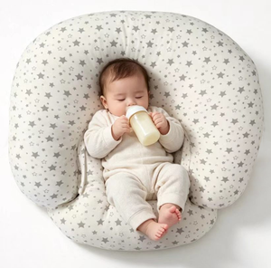 Coussin de berceau pour nourrissons axé sur le confort, avec coque amovible à fermeture éclair pratique pour soulager la pression sur le bras de la mère pendant l'allaitement - Product Image 6