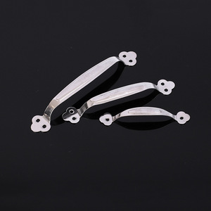 Manijas de Acero Inoxidable para Gabinetes, Diseño de Flor de Ciruelo, 5, 6 y 8 Pulgadas, Forma de Arco, Superficie Cepillada, Diseño Tradicional, Antioxidante - Product Image 3