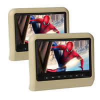 Moniteur d'appuie-tête de voiture LCD 9 pouces tactile sans fil CarPlay Android Auto pour système de divertissement USB pour sièges arrière avec fonction Mirror Link
