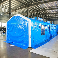 Vente directe usine : Grande tente modulaire gonflable mobile, hermétique, robuste, pour urgences, catastrophes, expositions et usage commercial