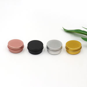 Envase cosmético de aluminio redondo color oro rosa de 1oz y 2oz con tapa y logotipo personalizado - Product Image 3