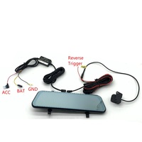 9,66 pulgadas IPS pantalla táctil dual 1080p coche WiFi DVR espejo retrovisor opcional GPS Streaming media 4K grabadora espejo retrovisor