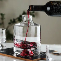 SUNYO caliente al por mayor logotipo personalizado copas de vino pequeño vaso de chupito whisky vaso whisky decantador conjunto