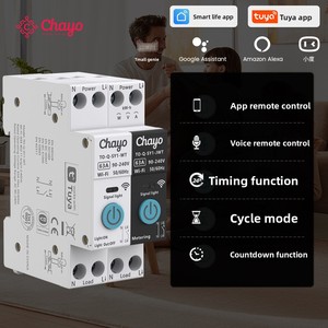 Disjoncteur intelligent WiFi IP66 1P+N AC90-240V, interrupteur intelligent, télécommande sans fil, minuterie, fonctionne avec Alexa Google Home - Product Image 1