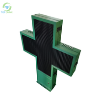 2022 Offres Spéciales En Gros Haute Résolution DIP RGB P10 PERSONNALISER Pharmacie LED LUMIÈRE Extérieure Affichage Croix Étanche