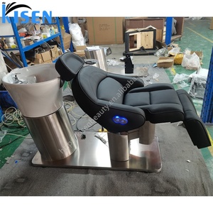 Kisen Shampoo Chair with <b>Footrest</b>,height,backrest <b>Adjustment</b> Stainless Steel Base Factory Wholesale - Product Image 5