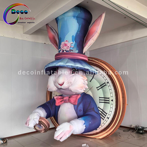 <span class=keywords><strong>Lapin</strong></span> de dessin animé <span class=keywords><strong>gonflable</strong></span> extérieur personnalisé pour les décorations de fête d'événement ventilateur inclus - Product Image 3