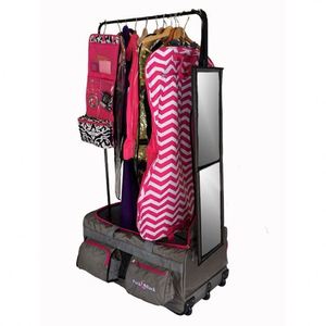 Free sample Travel Duffle Dance Garment Bags with Garment Rack Waterproof Luggage Trolley <b>Roller</b> Kids Ballet Competition - Product Image 2