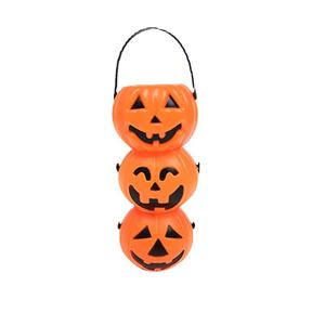 Cestas de Calabaza de Plástico Naranja para Niños, Personalizadas, Colgables, para Dulces, Regalos de Halloween, Venta al Por Mayor - Product Image 3