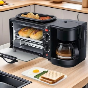 Máquina de Desayuno Eléctrica 3 en 1, Venta Caliente 2025, <span class=keywords><strong>Horno</strong></span> Tostador, <span class=keywords><strong>Cafetera</strong></span>, Sartén para Uso en Casa <span class=keywords><strong>y</strong></span> Autocaravanas - Product Image 3