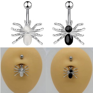 Mode acier chirurgical femmes Piercing bijoux espiègle nombril anneaux araignée nombril ventre anneaux - Product Image 1