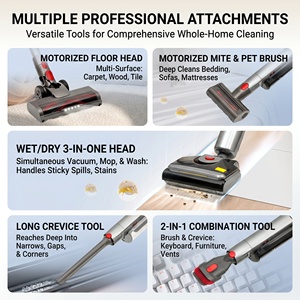 OEM ODM Cordless Wet <b>Dry</b> Vacuum <b>Mop</b> Cleaner 5-in-1 Stick Vacuum with Self-Cleaning and Edge Cleaning for for Hard Floor EG16 Pro - Product Image 2