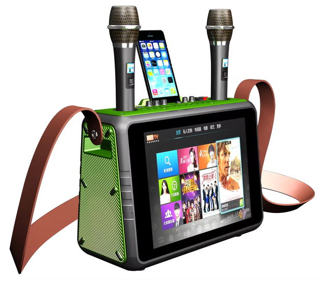 CQA Hot Selling Portable Speaker Karaoke Machine With Touch Screen, Wireless Speaker bluetooth With Wifi Home Theater Party