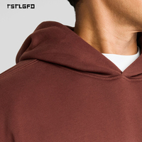 Sudadera con Capucha Estampada para Hombre, 100% Algodón, Felpa Gruesa, Ecológica, Hombros Caídos, Estilo Urbano, Certificación GRS, OEM