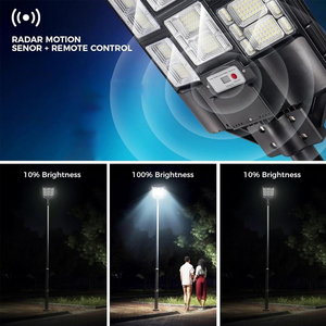 500w1000w1500w açık su geçirmez ev avlu ışık mühendislik yol özel süper parlak duvar ışık güneş sokak lambası - Product Image 4