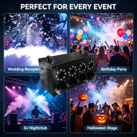 Machine à fumée et bulles DMX RGBW à 4 sorties, professionnelle pour scène, DJ, mariage, fête, événement magique