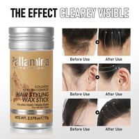 Pallamina Collagène Kératine Cheveux Cire Bâton Contrôle des Bord Forte Tenue Cire Bâton Cheveux Produits pour Cheveux