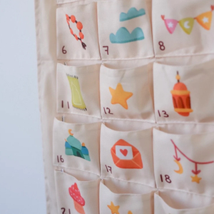 Calendrier du Ramadan adorable pour enfants, décoration murale en <span class=keywords><strong>coton</strong></span> polyester <span class=keywords><strong>réutilisable</strong></span> pour le mois saint du Ramadan Moubarak - Product Image 4