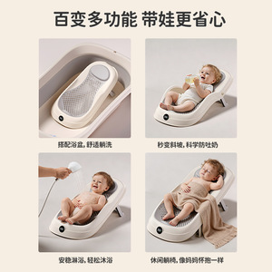 Support de bain intelligent pour bébé Baby Guard Town avec affichage de la température, pour position assise ou allongée, antidérapant, portable, en matériau PP - Product Image 5
