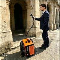 Machine de nettoyage au laser à fibre pulsée portable 100W 200W 300W à refroidissement par air pour l'élimination des revêtements, de la colle, de l'huile, de la peinture et de la rouille